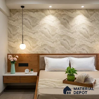 WP1308 | 9.5 Meter x 21 Inches Patterned Look Wallpaper - 55 Sq. Ft.  | Minimum 15% wastage during installation