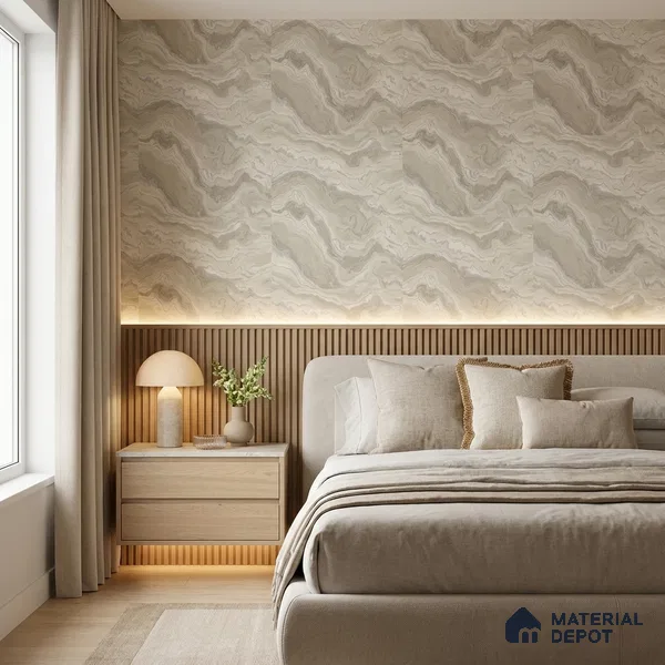 WP1309 | 9.5 Meter x 21 Inches Patterned Look Wallpaper - 55 Sq. Ft. | Minimum 15% wastage during installation