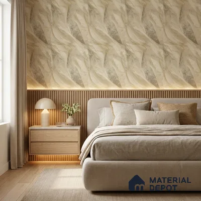 WP1304 | 9.5 Meter x 21 Inches Marble Look Wallpaper - 55 Sq. Ft.  | Minimum 10% wastage during installation