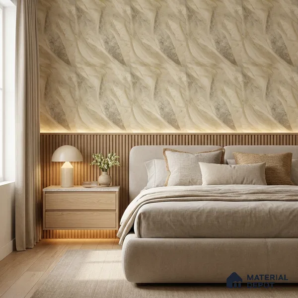 WP1304 | 9.5 Meter x 21 Inches Marble Look Wallpaper - 55 Sq. Ft. | Minimum 10% wastage during installation