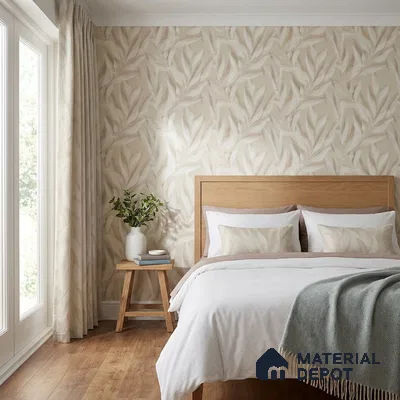 A76101 | 10 Meter x 21 Inches Florals Look Wallpaper - 57.37 Sq. Ft. | Minimum 15% wastage during installation