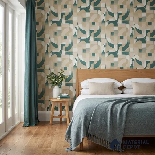 A76001 | 10 Meter x 21 Inches Abstract Look Wallpaper - 57.37 Sq. Ft. | Minimum 15% wastage during installation