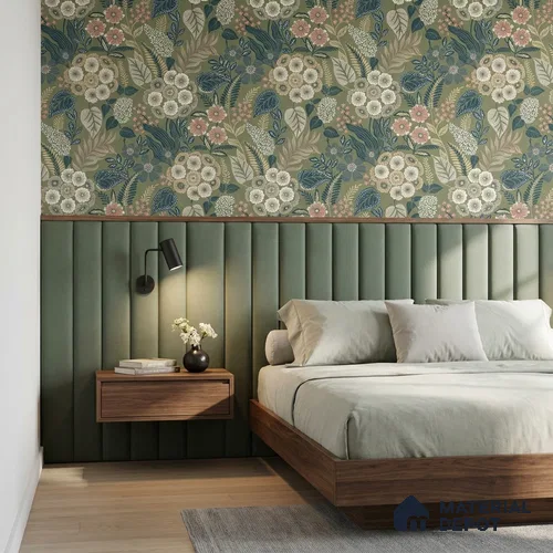 A76603 | 10 Meter x 21 Inches Florals Look Wallpaper - 57.37 Sq. Ft. | Minimum 15% wastage during installation