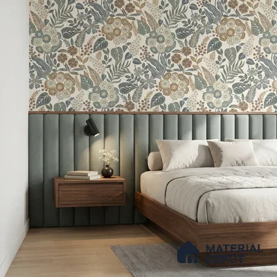 A76601 | 10 Meter x 21 Inches Florals Look Wallpaper - 57.37 Sq. Ft. | Minimum 15% wastage during installation