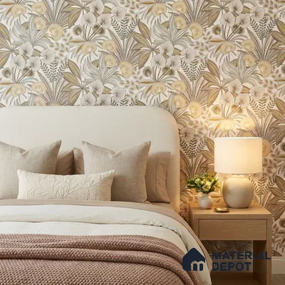 A69002 | 10 Meter x 21 Inches Florals Look Wallpaper - 57.37 Sq. Ft. | Minimum 15% wastage during installation
