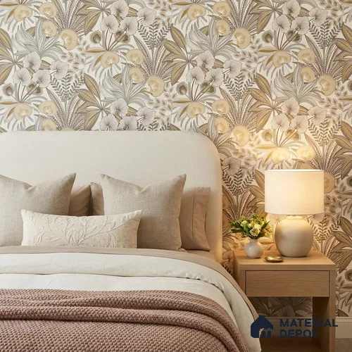 A69002 | 10 Meter x 21 Inches Florals Look Wallpaper - 57.37 Sq. Ft. | Minimum 15% wastage during installation