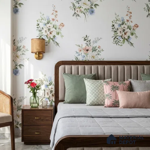 81403-1 | 5 Meter x 42 Inch Florals Look Wallpaper - 57 Sq. Ft.