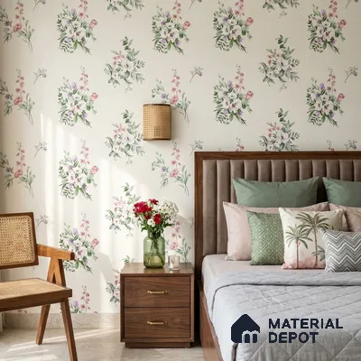 81403-2 | 5 Meter x 42 Inch  Florals Look Wallpaper - 57 Sq. Ft.