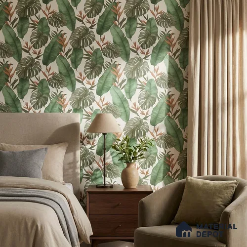 M15-1 | 10 Meter x 21 Inches Florals Look Wallpaper - 57.37 Sq. Ft. | Minimum 15% wastage during installation