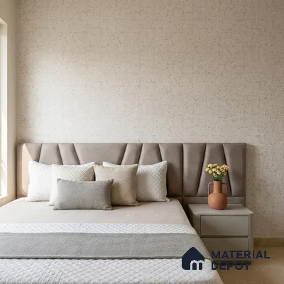 M10-3 | Grey Fleck Cork Textured Wallpaper - 10 Meter x 21 Inches, 57.37 Sq. Ft. (Min. 15% Wastage)