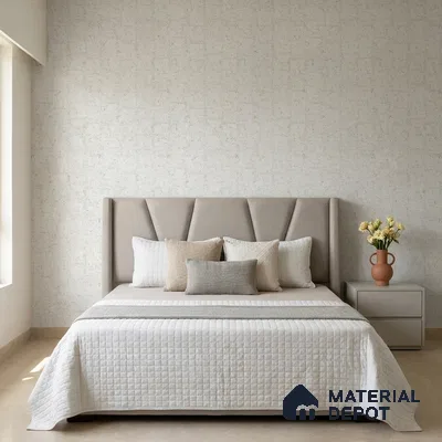 M10-6 | Grey Cork Fleck Textured Wallpaper - 10 Meter x 21 Inches, 57.37 Sq. Ft. (Min. 15% Wastage)