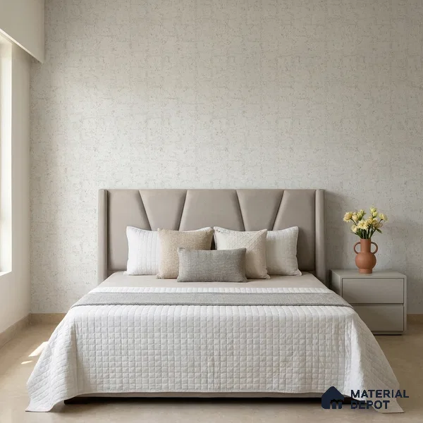 M10-6 | Grey Cork Fleck Textured Wallpaper - 10 Meter x 21 Inches, 57.37 Sq. Ft. (Min. 15% Wastage)