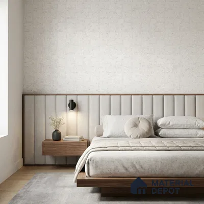 M10-1 | White Cork Fleck Textured Wallpaper - 10 Meter x 21 Inches, 57.37 Sq. Ft. (Min. 15% Wastage)