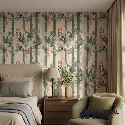 MM03 | 10 Meter x 21 Inches Animal Print Look Wallpaper - 57.37 Sq. Ft. | Minimum 15% wastage during installation