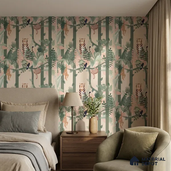 MM03 | 10 Meter x 21 Inches Animal Print Look Wallpaper - 57.37 Sq. Ft. | Minimum 15% wastage during installation