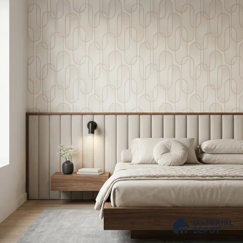 M9-1 | 10 Meter x 21 Inches Patterned Look Wallpaper - 57.37 Sq. Ft. | Minimum 15% wastage during installation