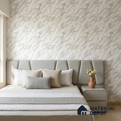 M11-2 | 10 Meter x 21 Inches Marble Look Wallpaper - 57.37 Sq. Ft. | Minimum 10% wastage during installation