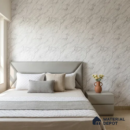 M11-5 | 10 Meter x 21 Inches Marble Look Wallpaper - 57.37 Sq. Ft. | Minimum 10% wastage during installation