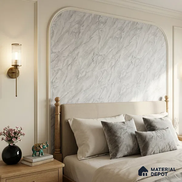 M11-6 | 10 Meter x 21 Inches Marble Look Wallpaper - 57.37 Sq. Ft. | Minimum 10% wastage during installation