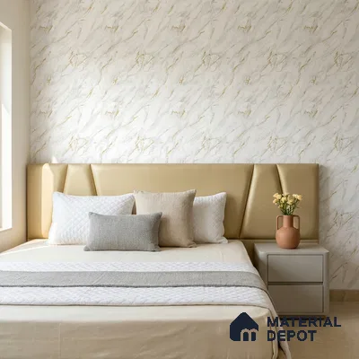 M11-1 | 10 Meter x 21 Inches Marble Look Wallpaper - 57.37 Sq. Ft. | Minimum 10% wastage during installation