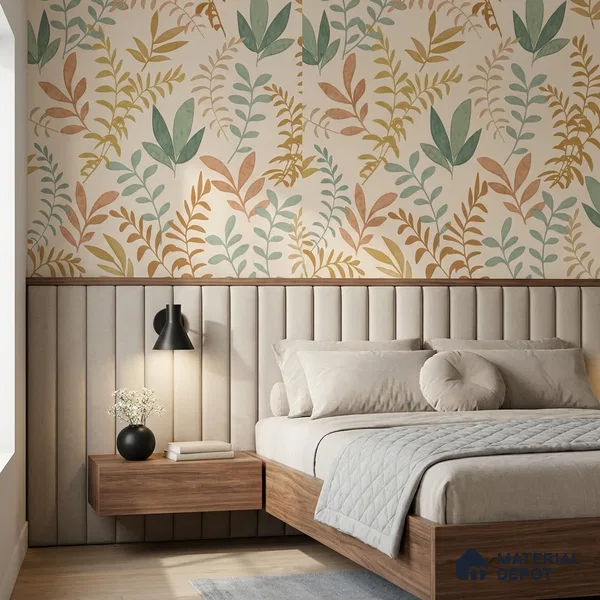 SO27062 | 10 Meter x 21 Inches Florals Look Wallpaper - 57.41 Sq. Ft.