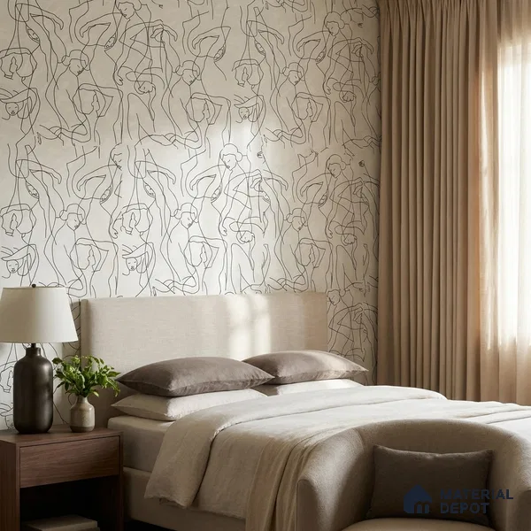SO27045 | 10 Meter x 21 Inches Abstract Look Wallpaper - 57.41 Sq. Ft.