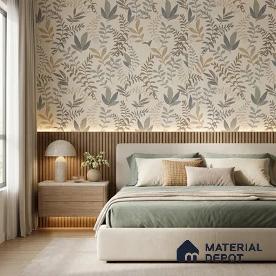 SO27063 | 10 Meter x 21 Inches Florals Look Wallpaper - 57.41 Sq. Ft.