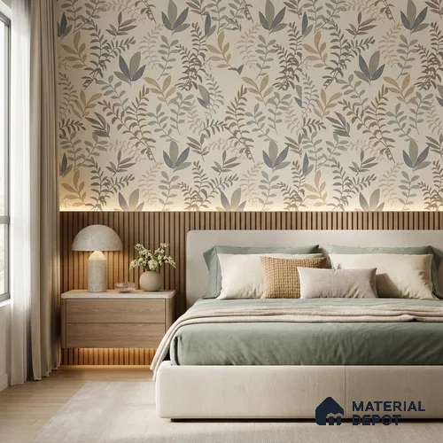 SO27063 | 10 Meter x 21 Inches Florals Look Wallpaper - 57.41 Sq. Ft.