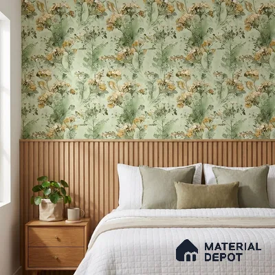 01-555-01 | 10 Meter x 21 Inches Florals Look Wallpaper - 57.41 Sq. Ft.