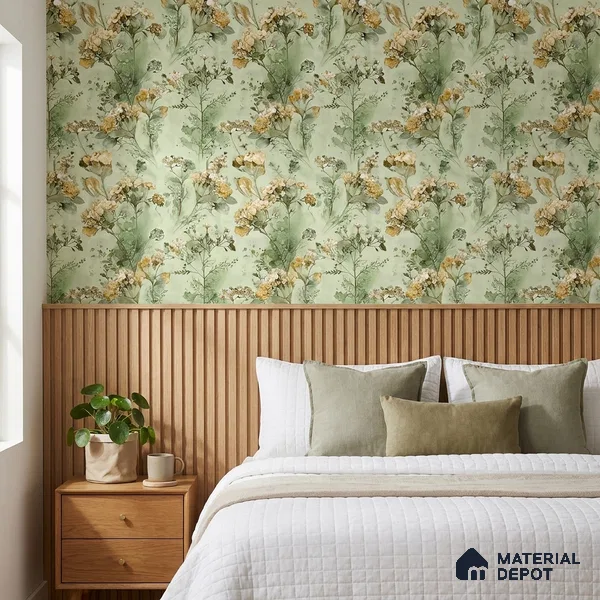 01-555-01 | 10 Meter x 21 Inches Florals Look Wallpaper - 57.41 Sq. Ft.