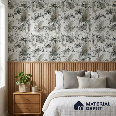 02-555-02 | 10 Meter x 21 Inches Florals Look Wallpaper - 57.41 Sq. Ft.