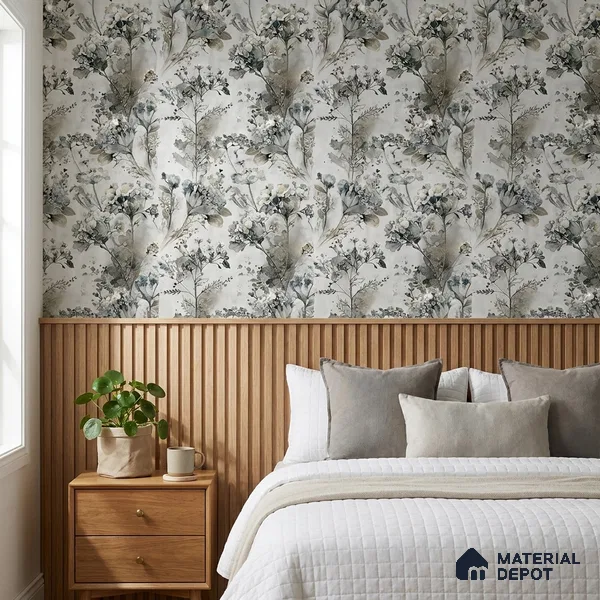 02-555-02 | 10 Meter x 21 Inches Florals Look Wallpaper - 57.41 Sq. Ft.