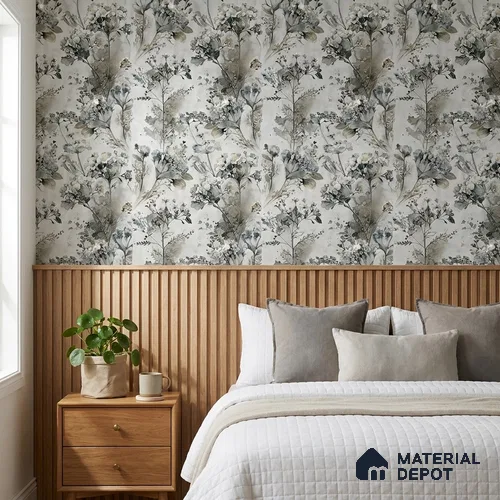 02-555-02 | 10 Meter x 21 Inches Florals Look Wallpaper - 57.41 Sq. Ft.
