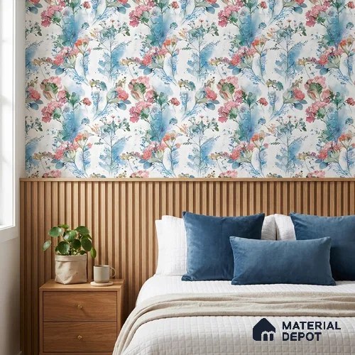 04-555-04 | 10 Meter x 21 Inches Florals Look Wallpaper - 57.41 Sq. Ft.