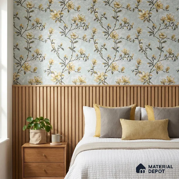 06-555-06 | 10 Meter x 21 Inches Florals Look Wallpaper - 57.41 Sq. Ft.