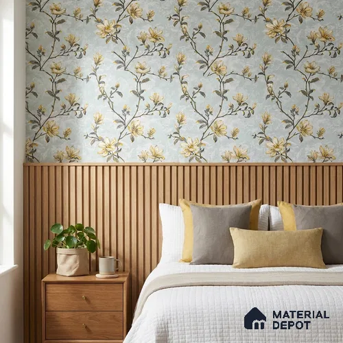 06-555-06 | 10 Meter x 21 Inches Florals Look Wallpaper - 57.41 Sq. Ft.
