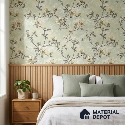 07-555-07 | 10 Meter x 21 Inches Florals Look Wallpaper - 57.41 Sq. Ft.