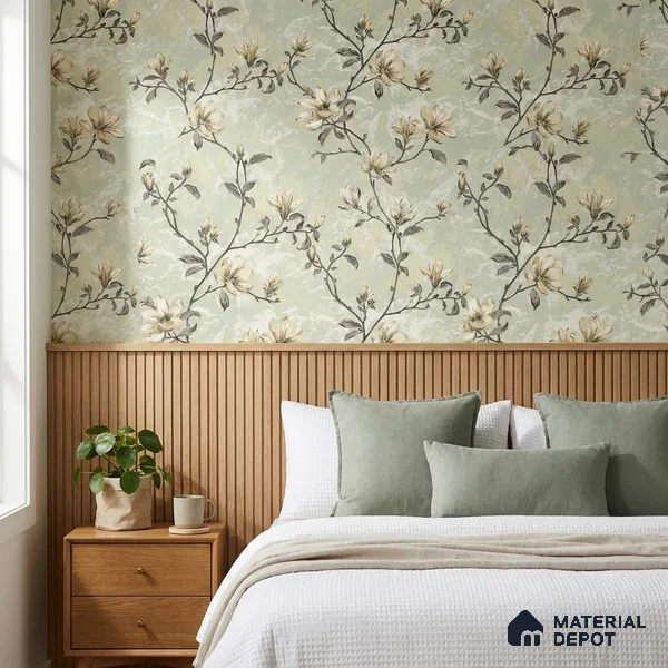 07-555-07 | 10 Meter x 21 Inches Florals Look Wallpaper - 57.41 Sq. Ft.