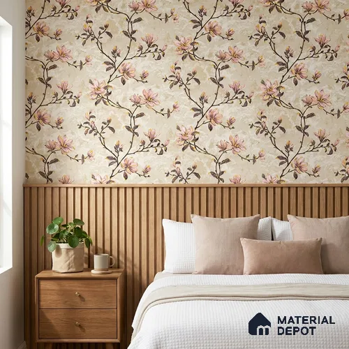 08-555-08 | 10 Meter x 21 Inches Florals Look Wallpaper - 57.41 Sq. Ft.