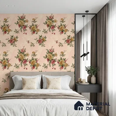 21-555-21 | 10 Meter x 21 Inches Florals Look Wallpaper - 57.41 Sq. Ft.