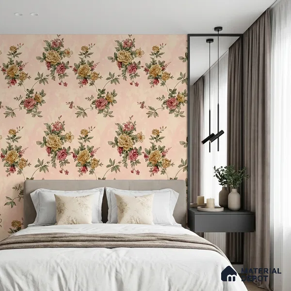 21-555-21 | 10 Meter x 21 Inches Florals Look Wallpaper - 57.41 Sq. Ft.