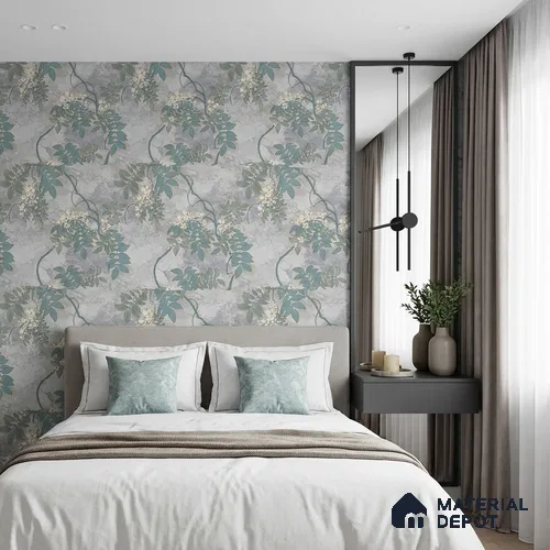 30-555-30 | 10 Meter x 21 Inches Florals Look Wallpaper - 57.41 Sq. Ft.
