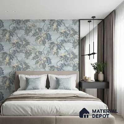 32-555-32 | 10 Meter x 21 Inches Florals Look Wallpaper - 57.41 Sq. Ft.