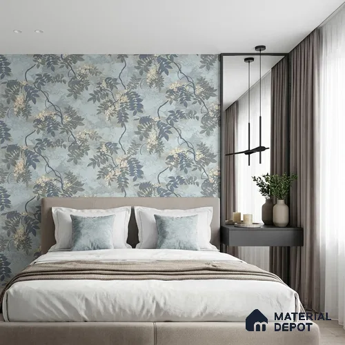 32-555-32 | 10 Meter x 21 Inches Florals Look Wallpaper - 57.41 Sq. Ft.