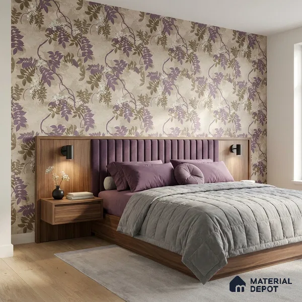 33-555-33 | 10 Meter x 21 Inches Florals Look Wallpaper - 57.41 Sq. Ft.