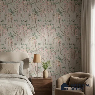 45-555-45 | 10 Meter x 21 Inches Tropical Look Wallpaper - 57.41 Sq. Ft.