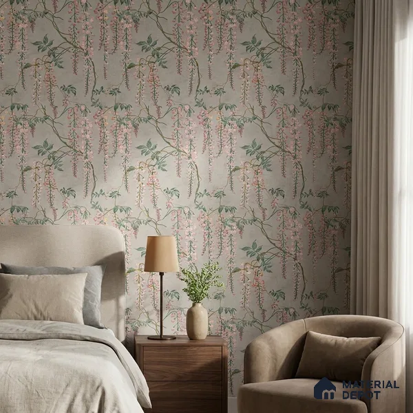 45-555-45 | 10 Meter x 21 Inches Tropical Look Wallpaper - 57.41 Sq. Ft.