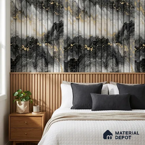 56-555-56 | 10 Meter x 21 Inches Stripes Look Wallpaper - 57.41 Sq. Ft.