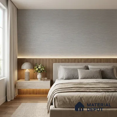 7511-3 | 9.5 Meter x 21 Inch Fabric Look Wallpaper - 55 Sq. Ft.