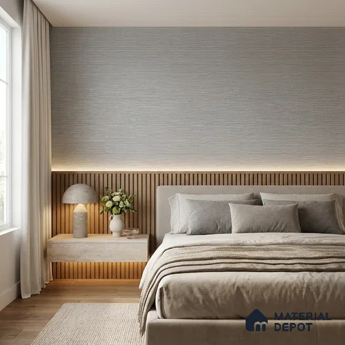 7511-3 | 9.5 Meter x 21 Inch Fabric Look Wallpaper - 55 Sq. Ft.